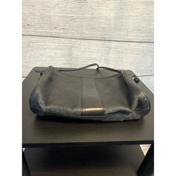 Fendi Vintage Black Leather Small Handbag With Dust Bag Italy - Picture 3 of 10